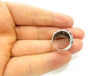 Основа для кольца античное серебро фото 2