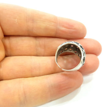 Основа для кольца античное серебро фото 2
