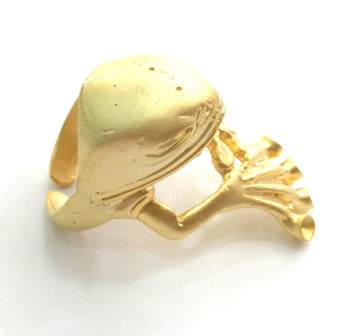 Основа для кольца лягушка золото фото 4
