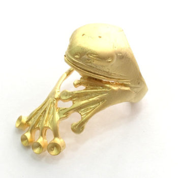 Основа для кольца лягушка золото фото